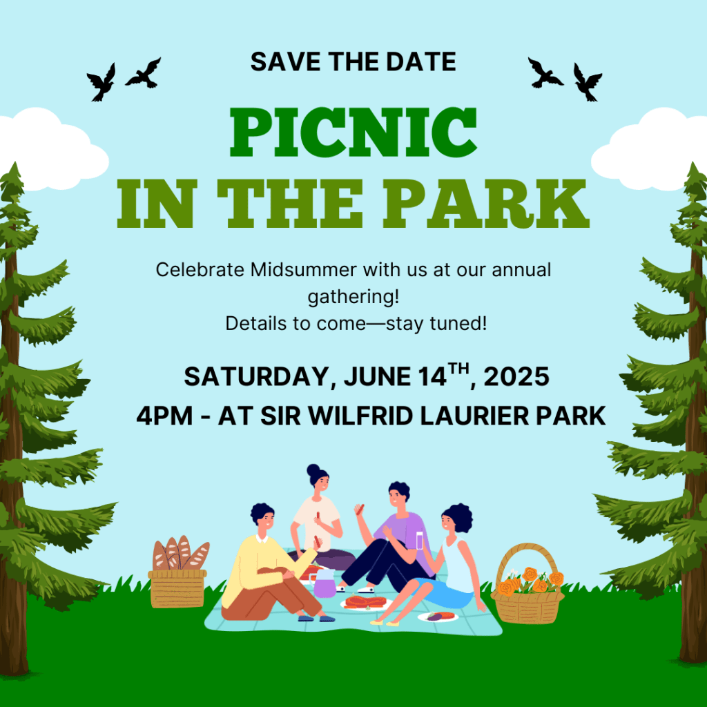 Save the Date 
Picnic in the Park
Celebrate Midsummer at Laurier Park June 14, 2025